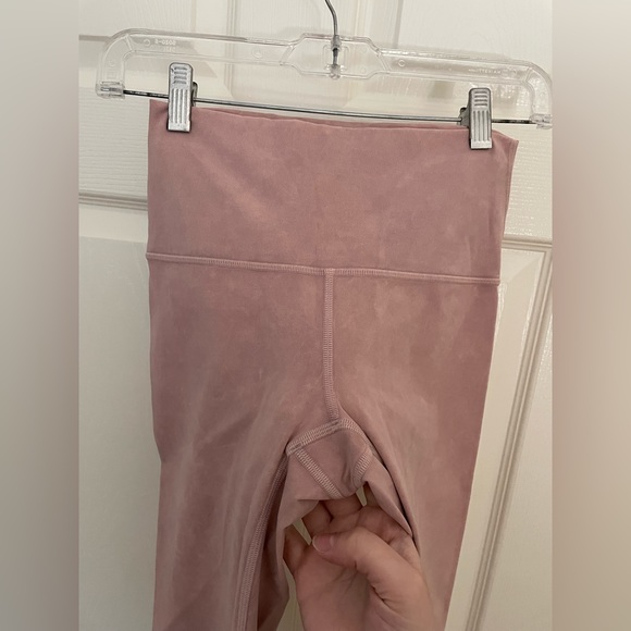 Lululemon Wunder Under High Rise Tight Snow Washed 28" Leggings Pink Size 4 - Picture 4 of 5